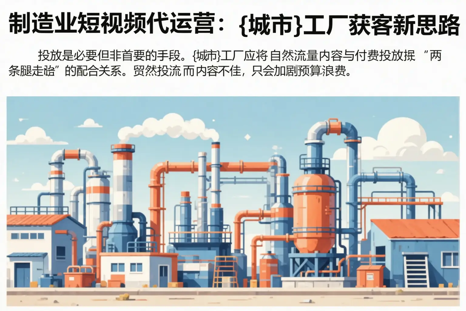 制造业短视频代运营:广汉工厂获客新思路